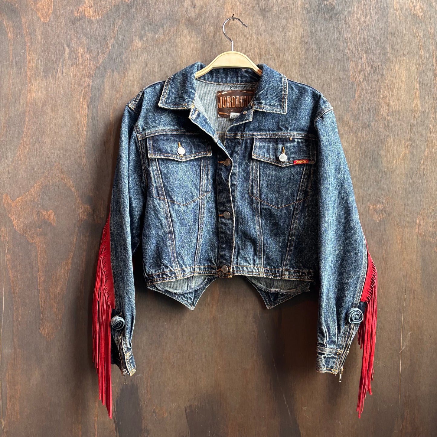 Out of the Blue Vintage Jordache Fringed Denim Jacket