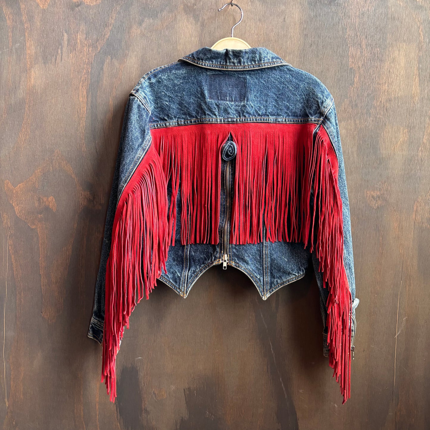 Out of the Blue Vintage Jordache Fringed Denim Jacket
