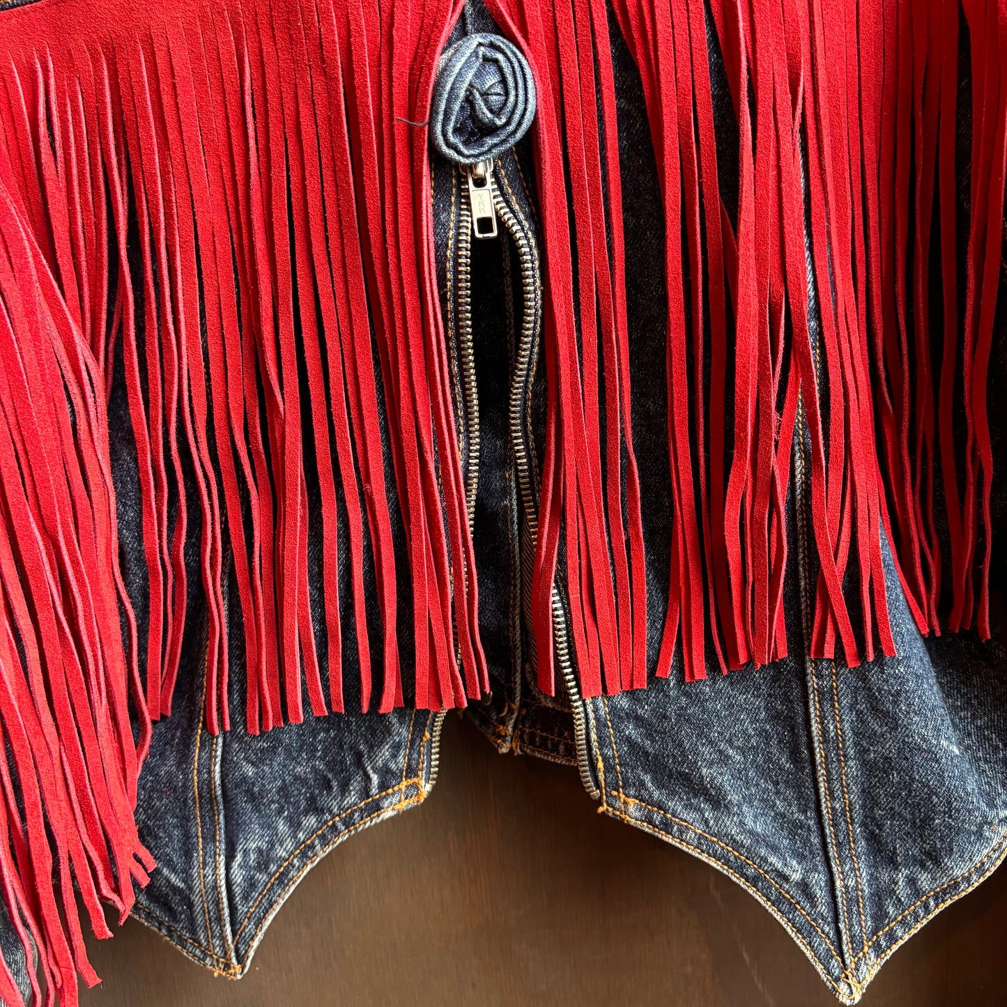 Out of the Blue Vintage Jordache Fringed Denim Jacket
