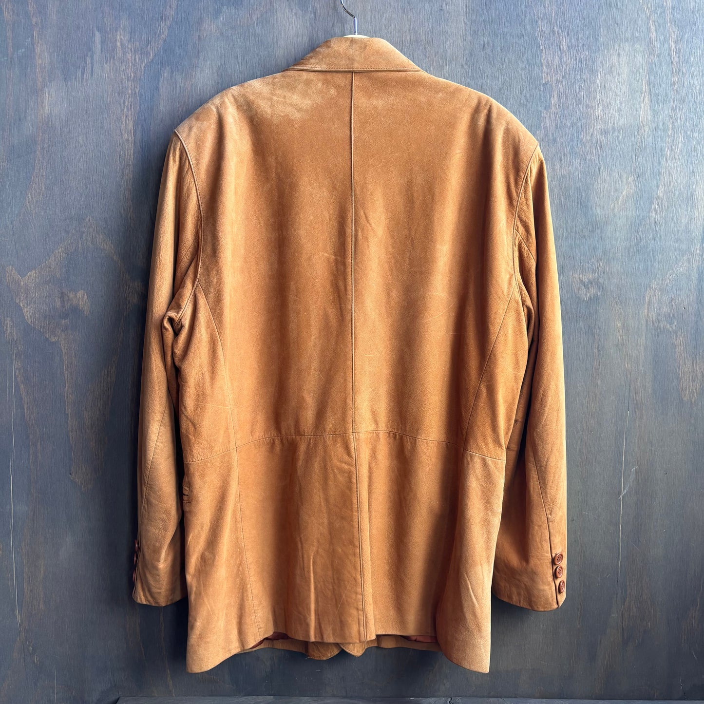 Vintage Luis Alvear Tan Leather Blazer
