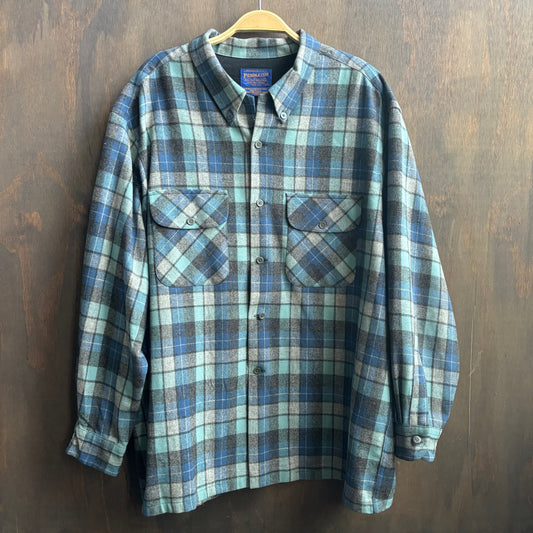Pendleton Blue Wool Shirt
