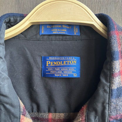 Pendleton Navy and Brown Wool Shirt