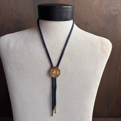 Vintage Alaska Bolo on Blue Tie