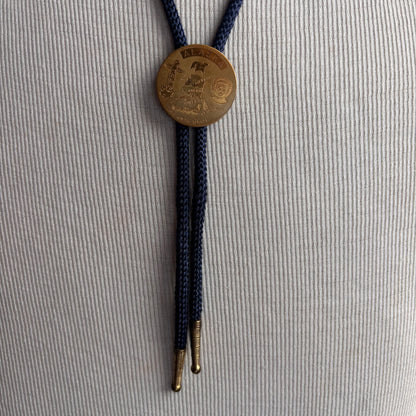 Vintage Alaska Bolo on Blue Tie