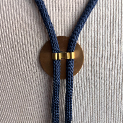 Vintage Alaska Bolo on Blue Tie