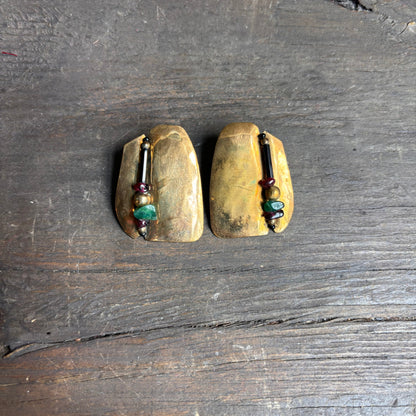 Metal Abstract Earrings