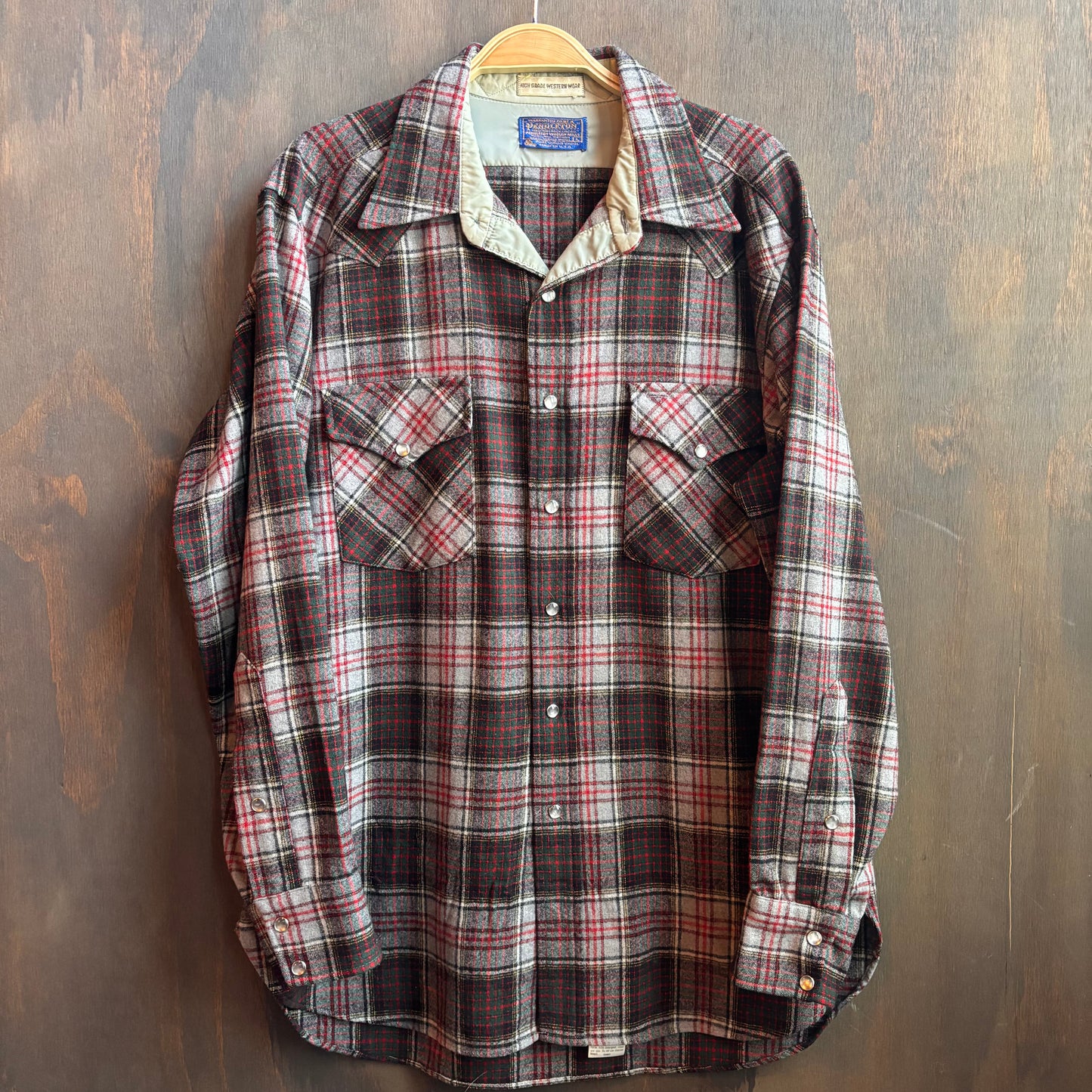 Pendleton Wool Plaid Pearl Snap