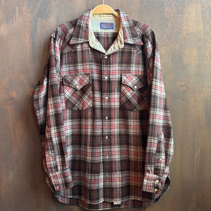 Pendleton Wool Plaid Pearl Snap