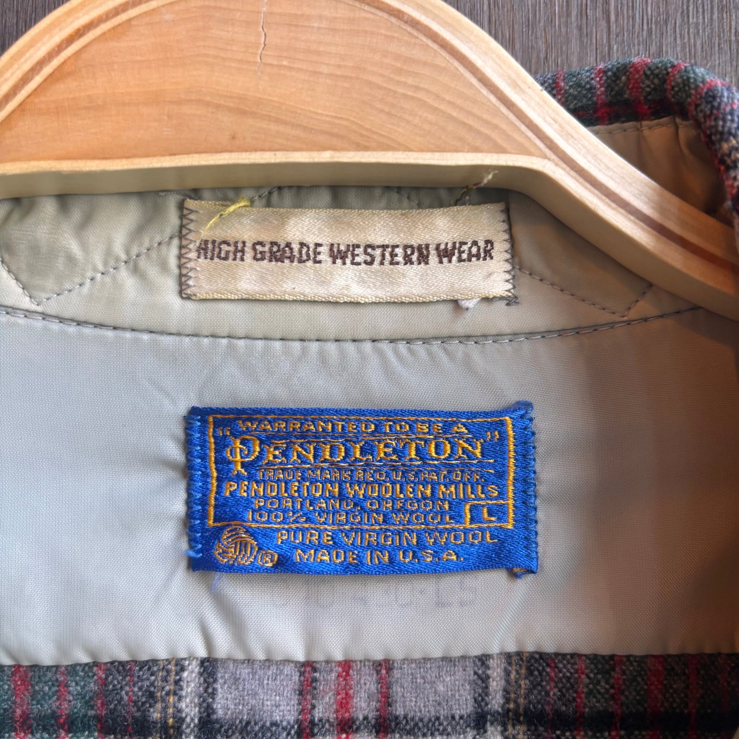 Pendleton Wool Plaid Pearl Snap