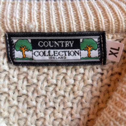 Vintage Cream Wool Sweater