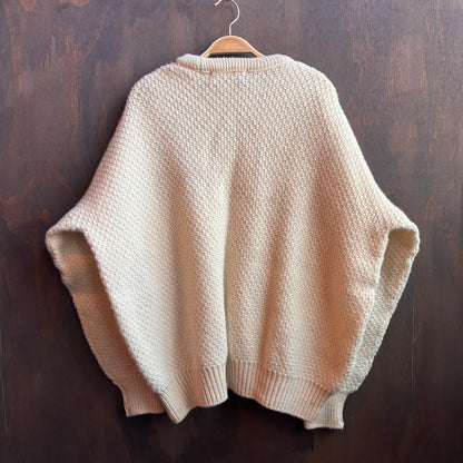 Vintage Cream Wool Sweater