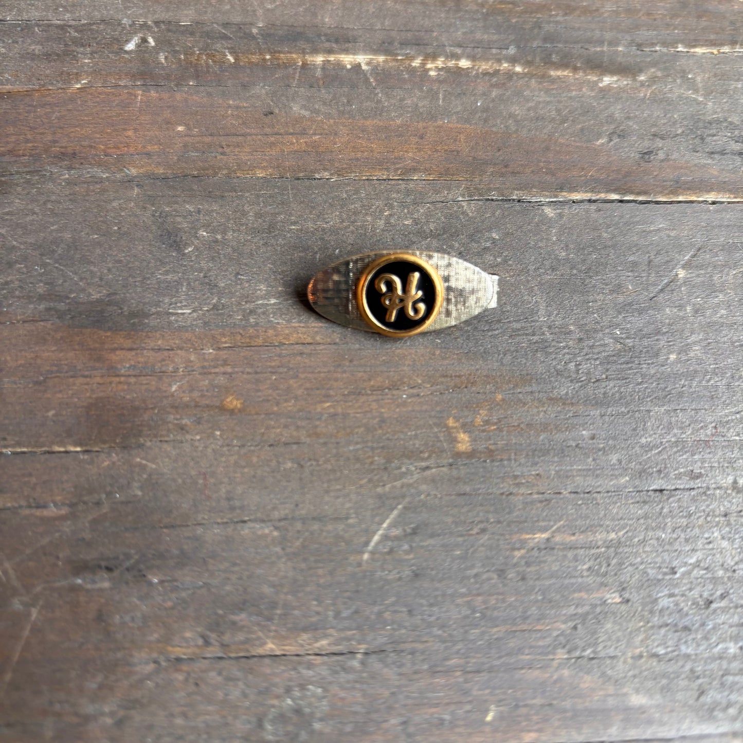 Vintage H Monogram Tie Clip