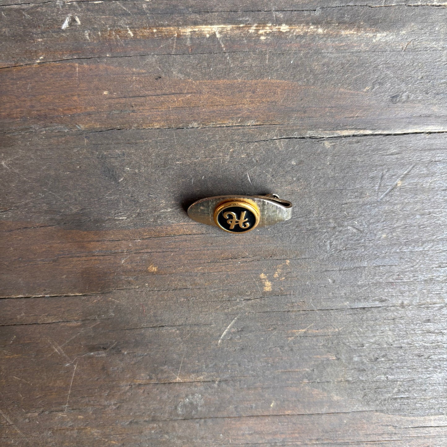 Vintage H Monogram Tie Clip