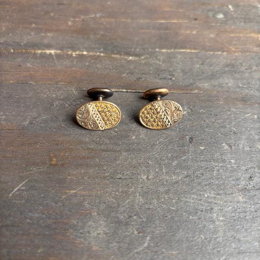 Vintage Oval Cuff Links