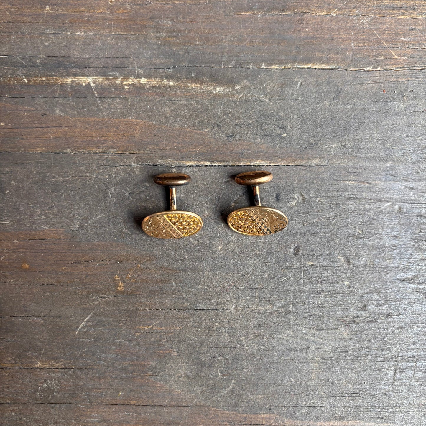 Vintage Oval Cuff Links