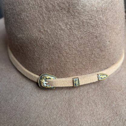 Beige Felt Hat Band