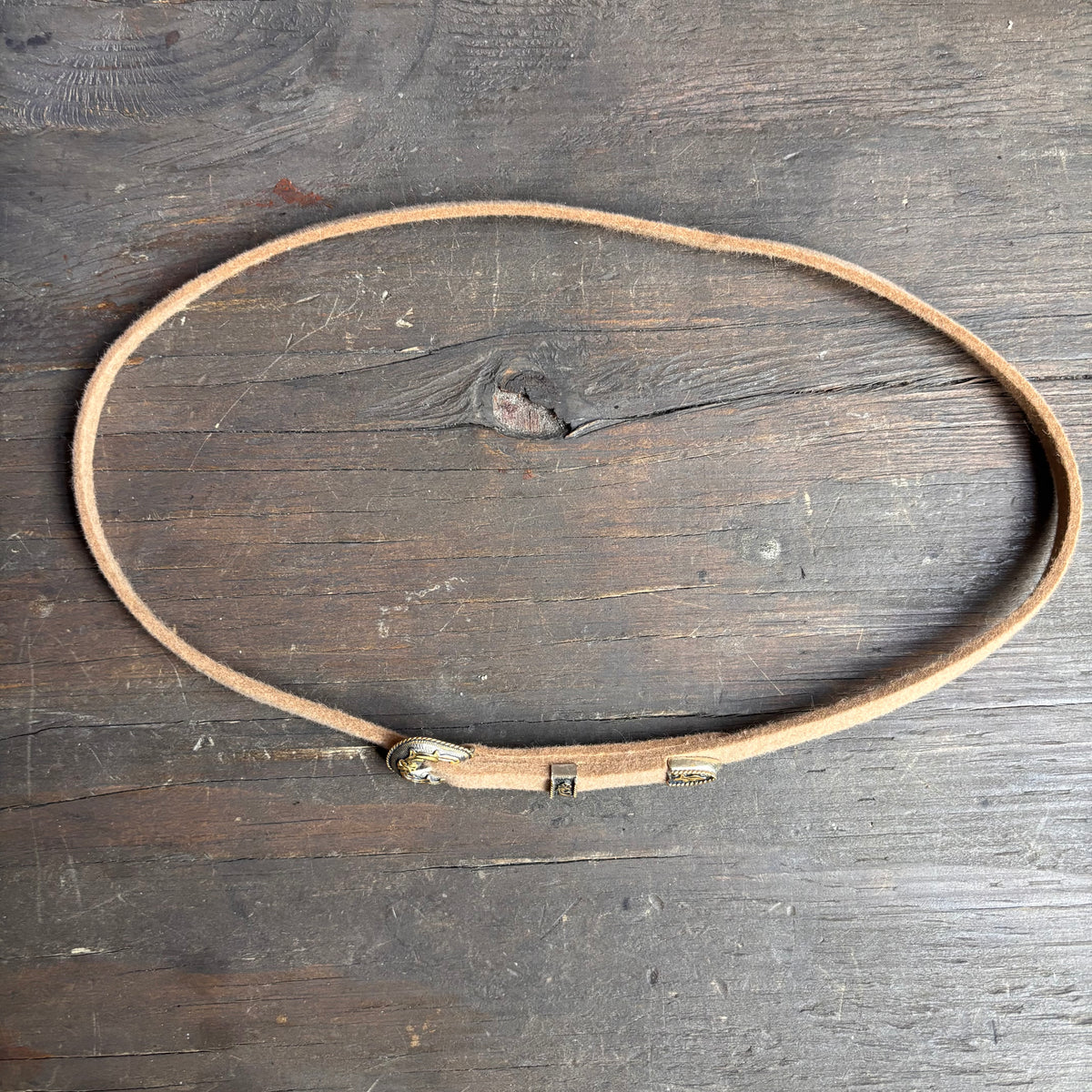 Beige Felt Hat Band