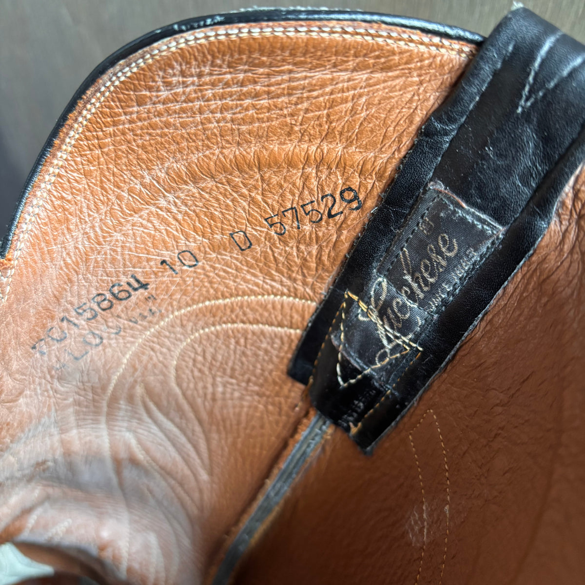 Lucchese Black Leather Boots