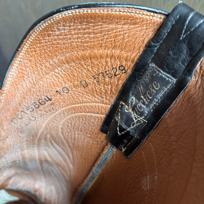 Lucchese Black Leather Boots