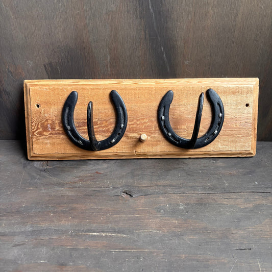 Horseshoe Wall Hanging with Hooks