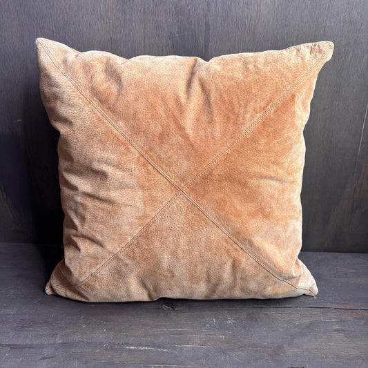 Beige Microsuede Pillow