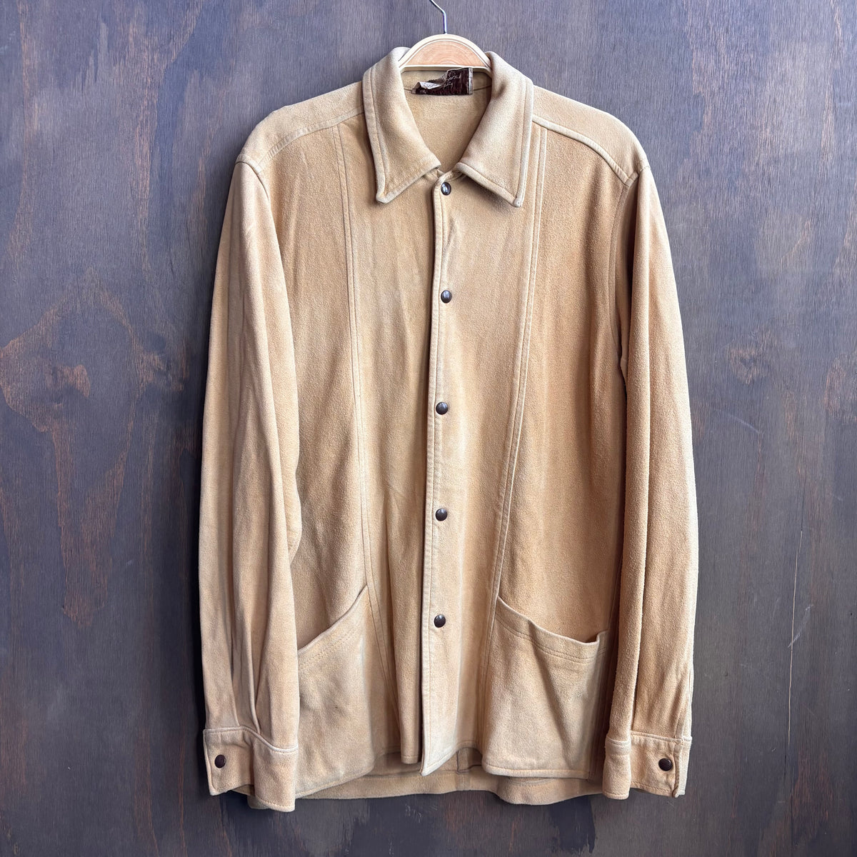 Vintage Beige Buckskin Shacket