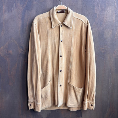 Vintage Beige Buckskin Shacket