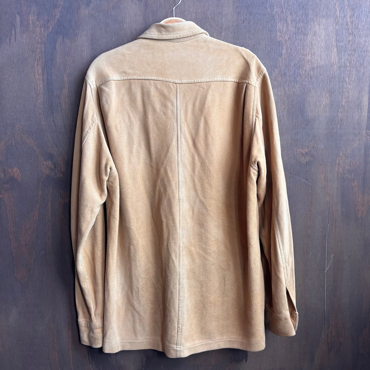 Vintage Beige Buckskin Shacket