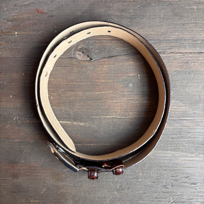 Vintage Brown Leather Belt