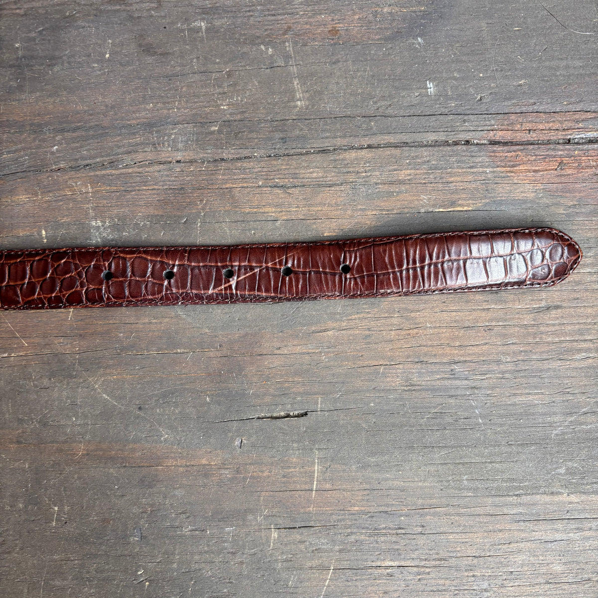 Vintage Brown Leather Belt