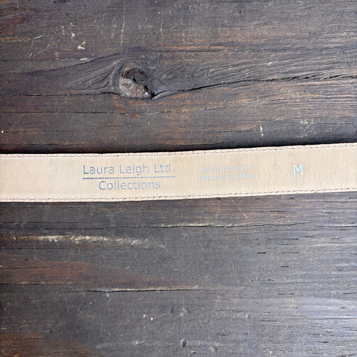 Vintage Brown Leather Belt