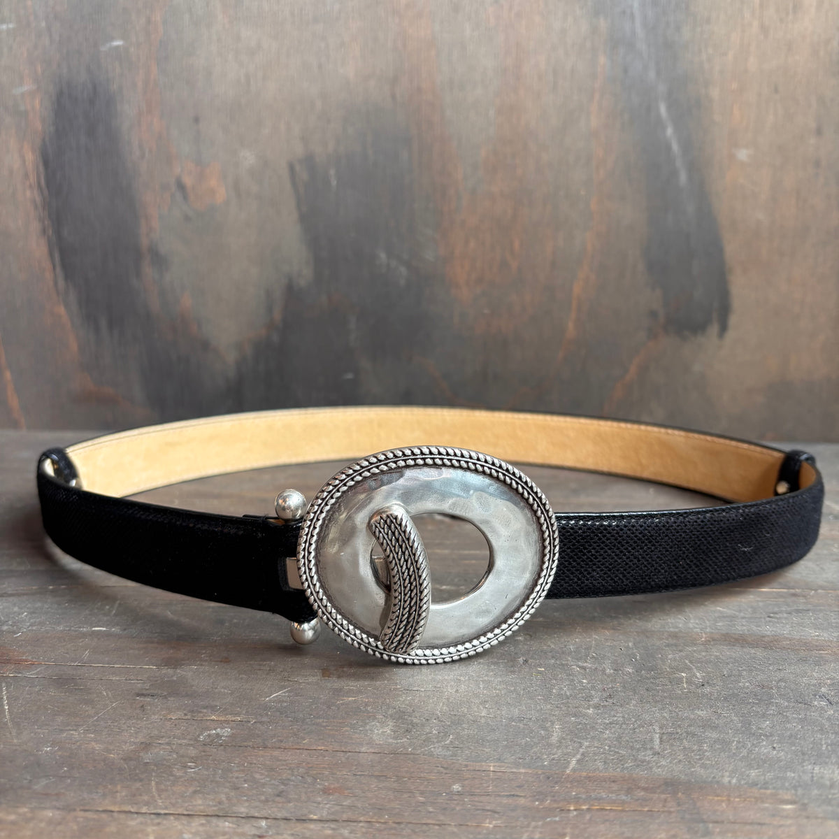 Black Belt with O-Ring Buckle