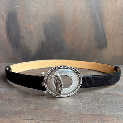 Black Belt with O-Ring Buckle