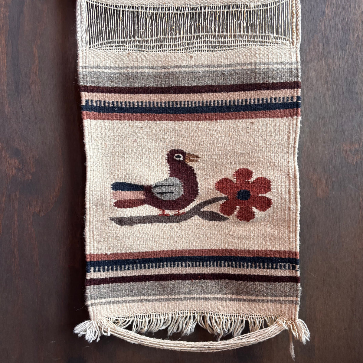 Vintage Earth Tone Bird Runner