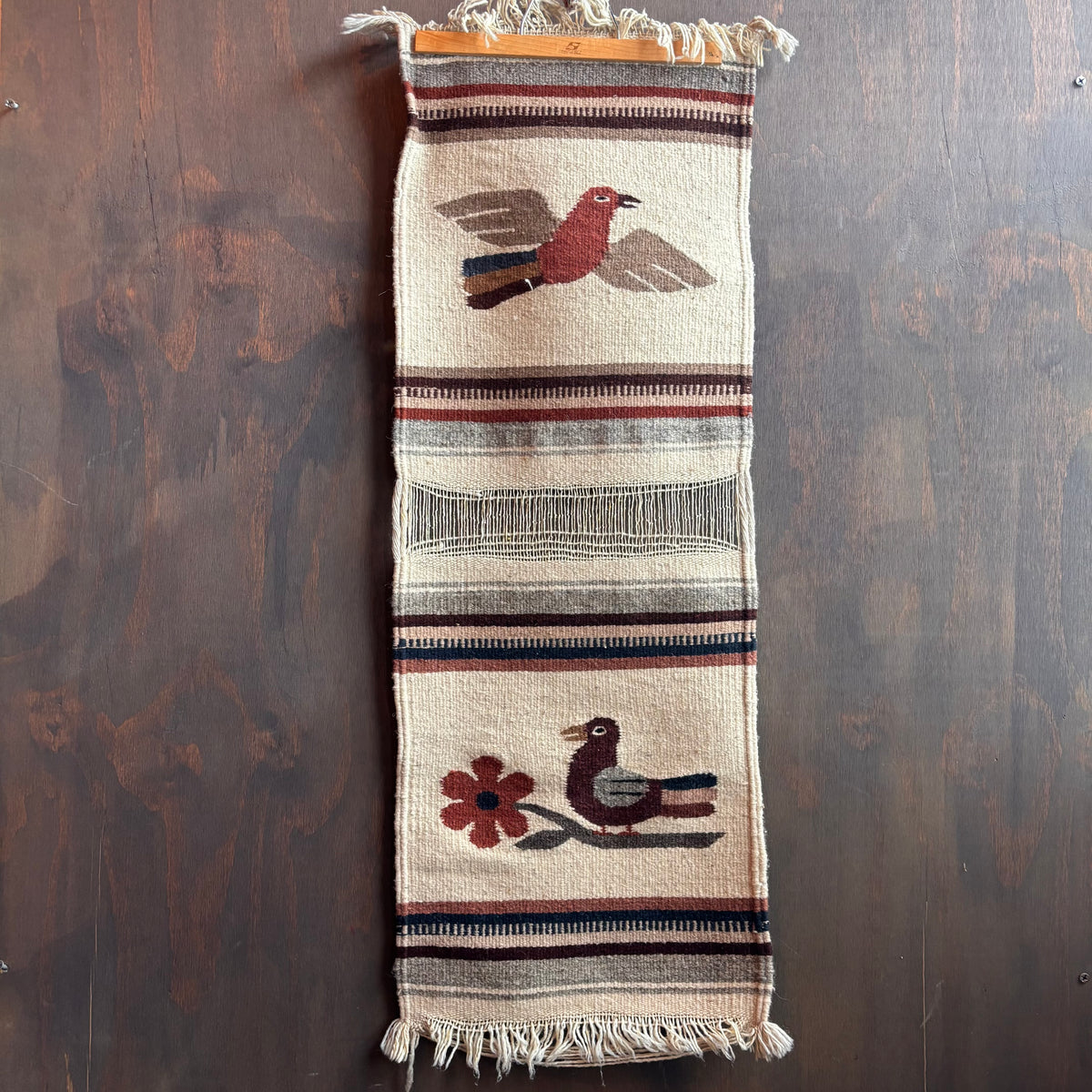 Vintage Earth Tone Bird Runner