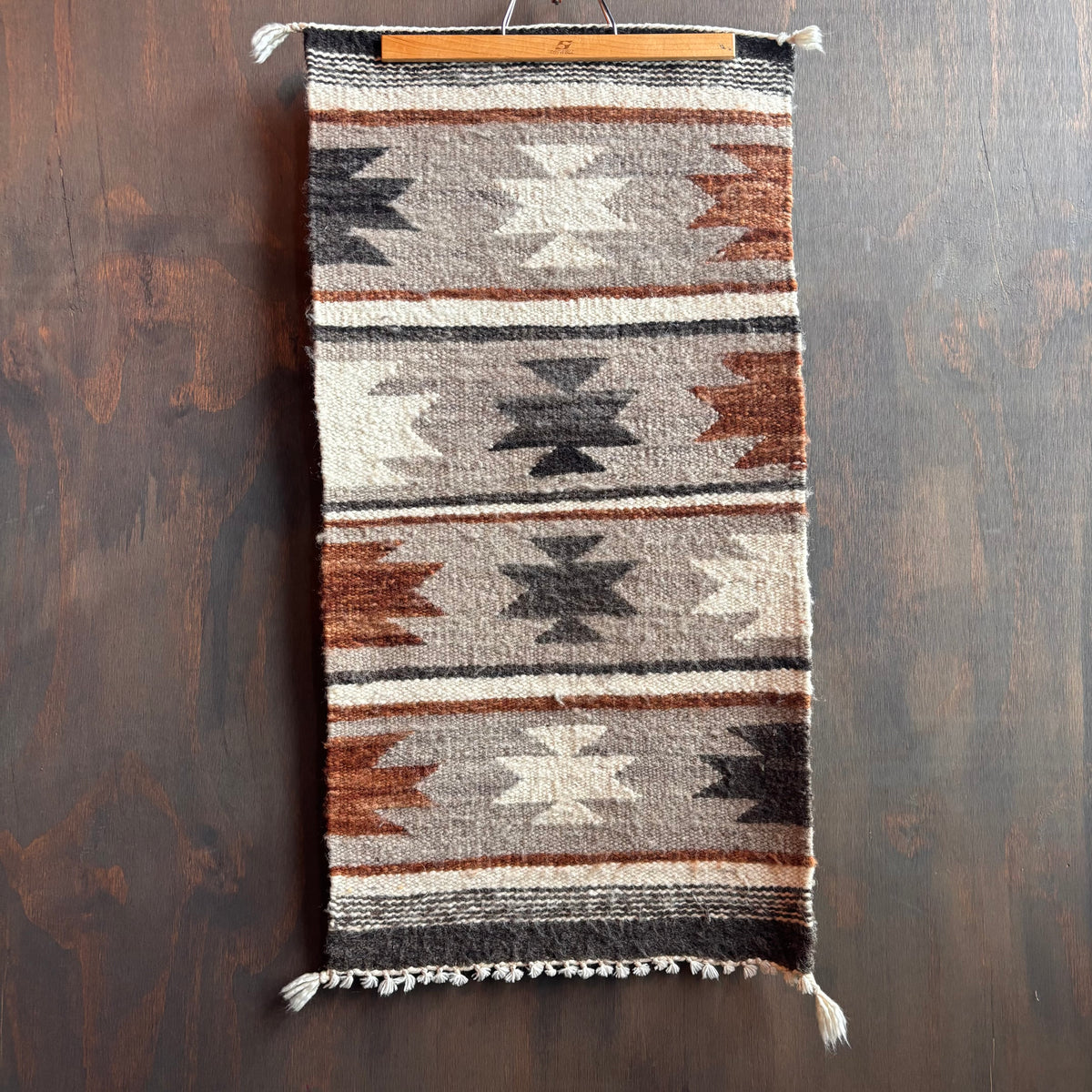 Vintage Geometric Striped Rug