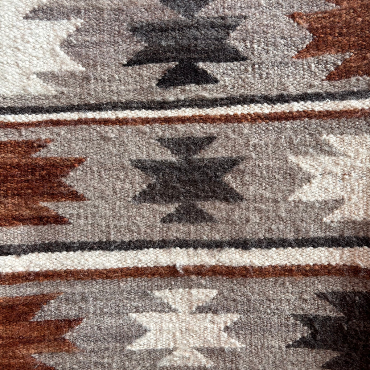 Vintage Geometric Striped Rug