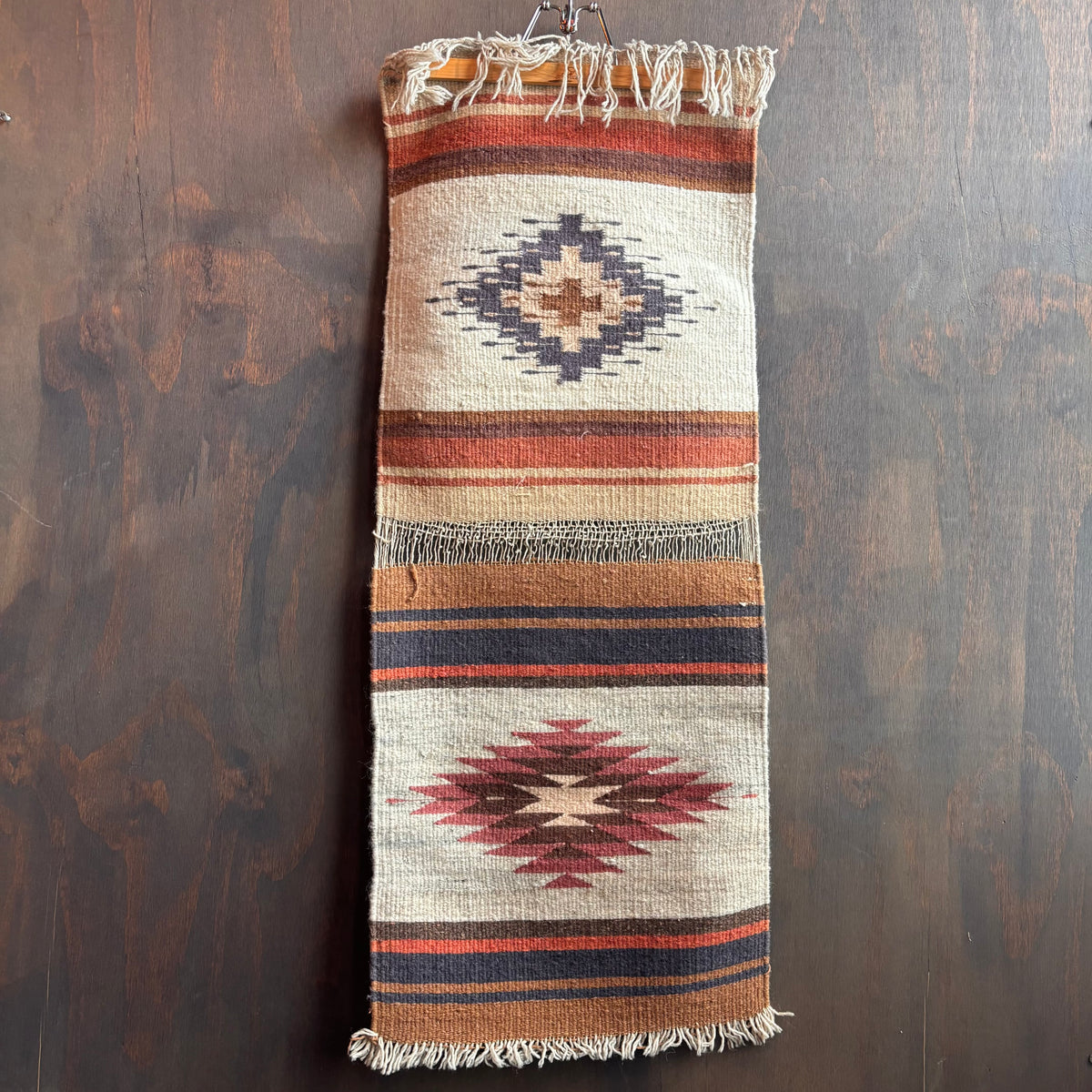 Vintage Geometric Striped Rug