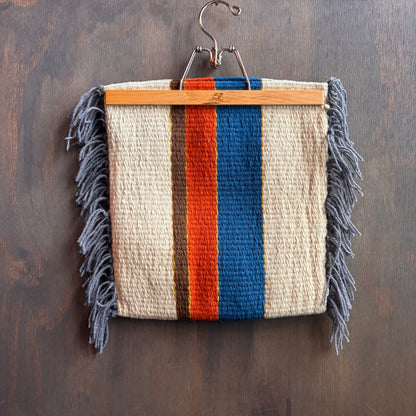 Vintage Striped Wool Pouch