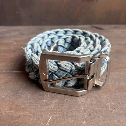Distressed Denim Belt