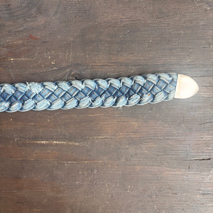 Distressed Denim Belt