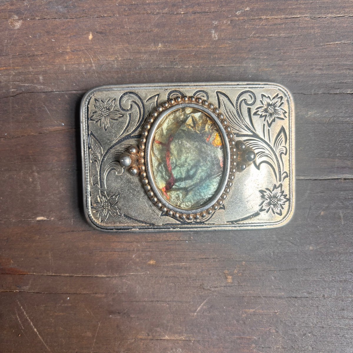 Faux Abalone Belt Buckle