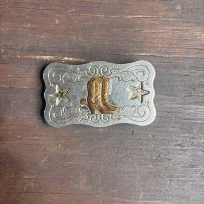Vintage Silver Hollywood-Style Belt Buckle