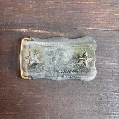 Vintage Silver Hollywood-Style Belt Buckle