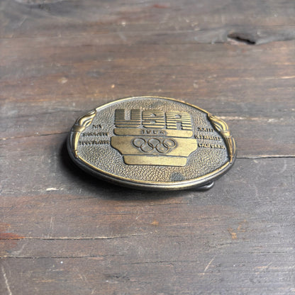 Vintage 1984 Olympic Commitee Belt Buckle