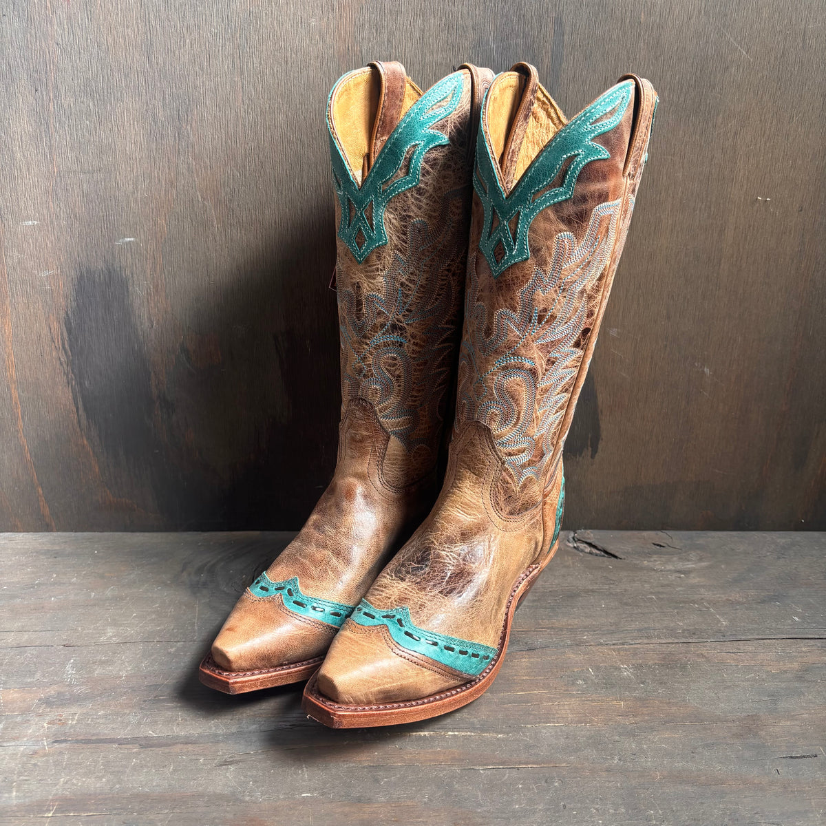 Boulet Two-Tone Boots