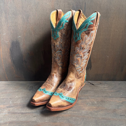 Boulet Two-Tone Boots