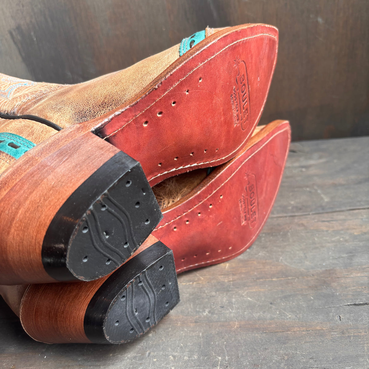 Boulet Two-Tone Boots