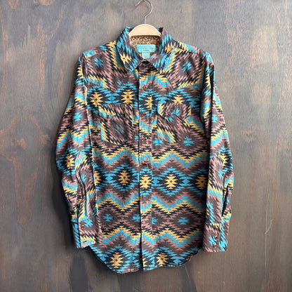 Tasha Polizzi Geometric Pearl Snap