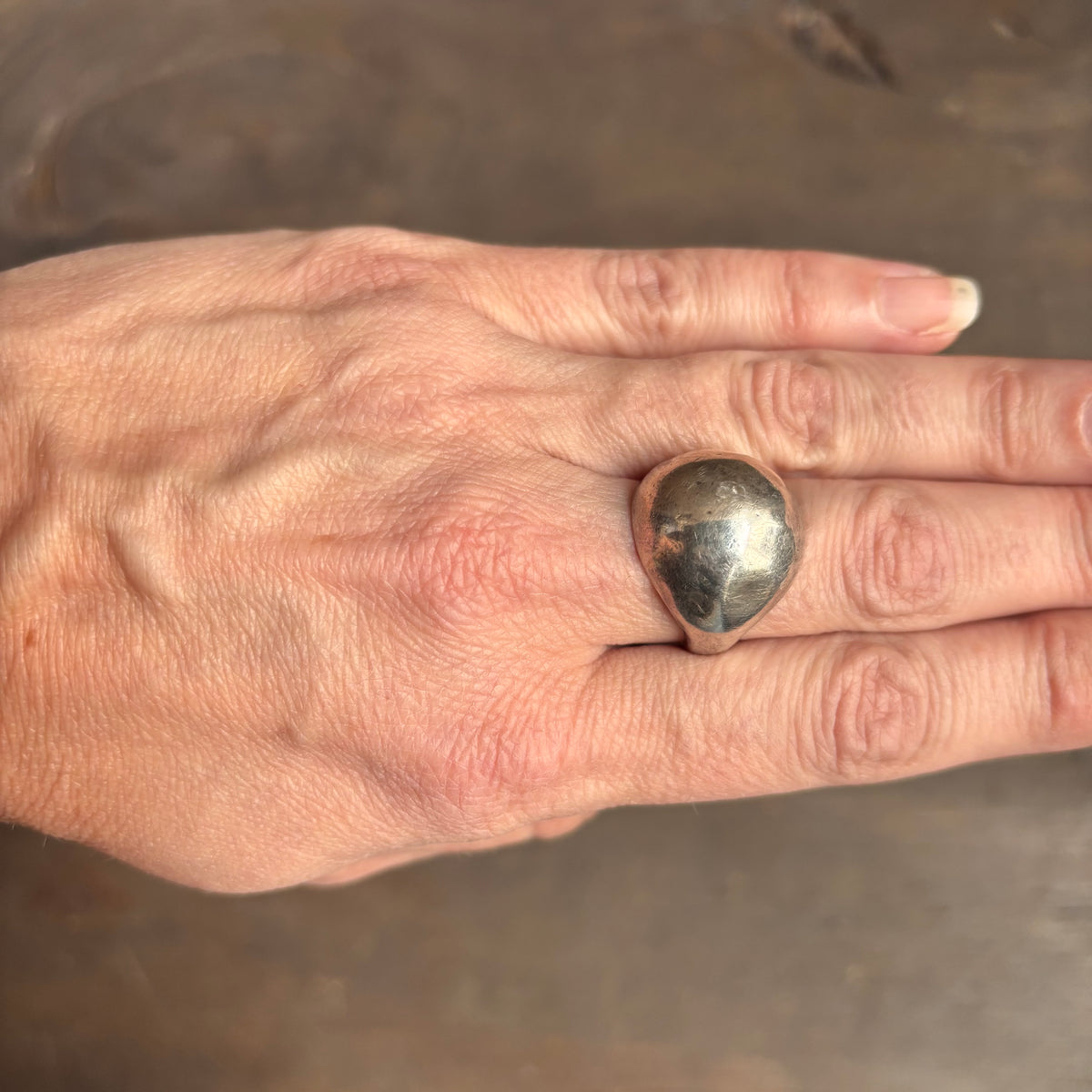 Sterling Silver Dome Ring